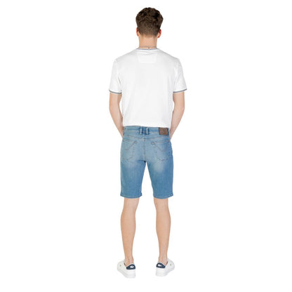 Jeckerson Light Blue Cotton Bermuda Shorts Jeckerson