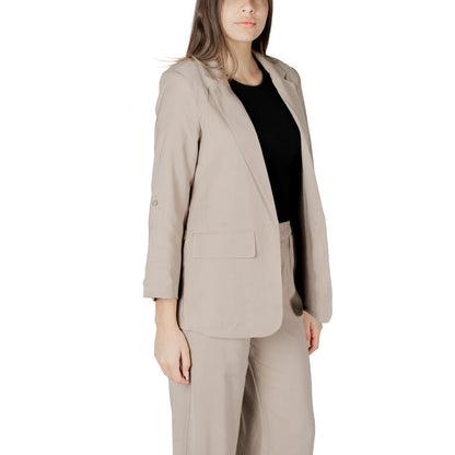 Only Beige Viscose Blazer 1728,71956299936,Beige,Blazers - Suits & Blazers - Clothing,Clothing,IT36|XXS,IT40|S,IT42|M,New with tags,Only,Suits & Blazers - Clothing,Women