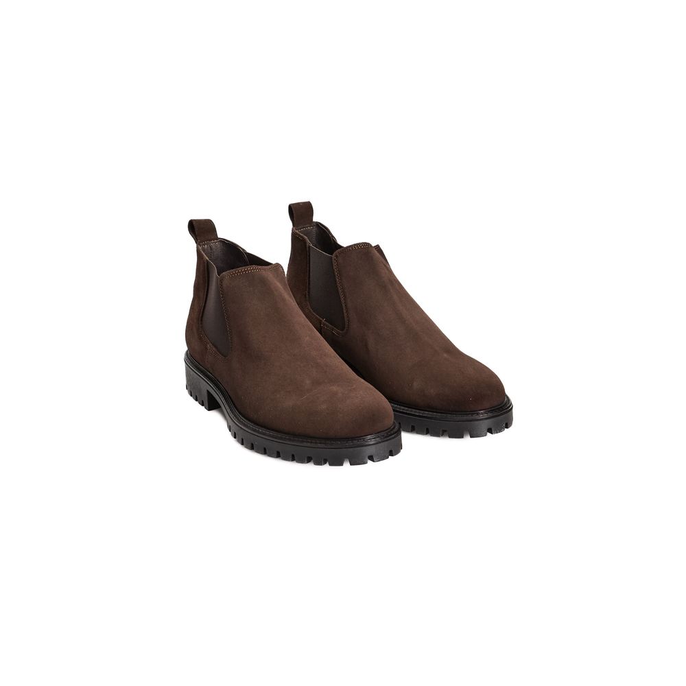Roberto Pepe Luxury Brown Calfskin Men's Boot