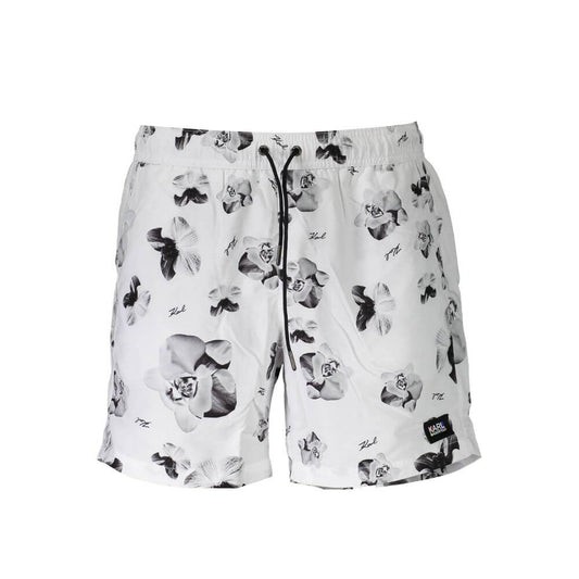 Karl Lagerfeld Bianco Polyester Men's Swim Boxer 1728,67403481248,Clothing,Karl Lagerfeld,L,M,Men,New with tags,S,Swim Shorts - Swimwear - Clothing,Swimwear - Clothing,White