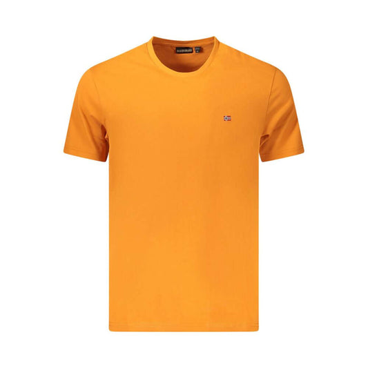 Napapijri Arancione Cotton Men T-Shirt