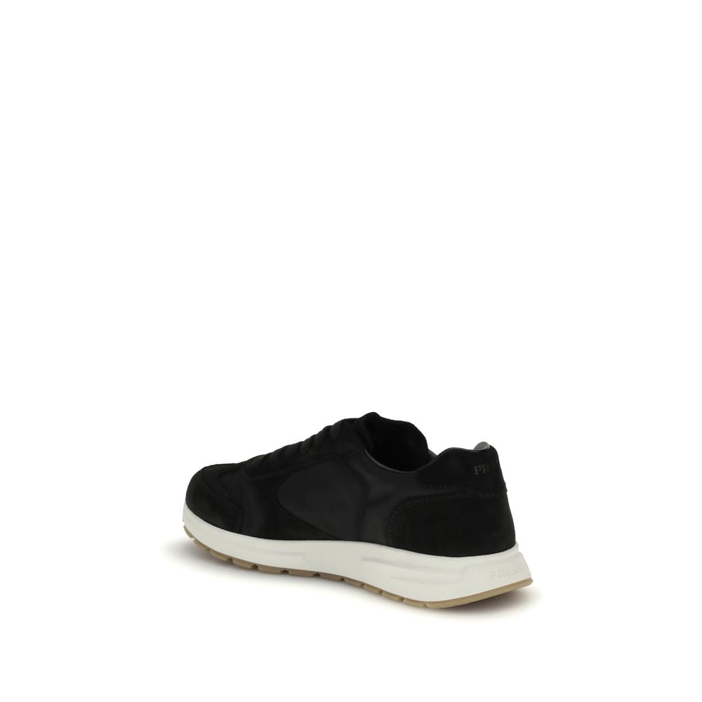 Prada Black Recycled Polyamide Athletic Sneakers Prada