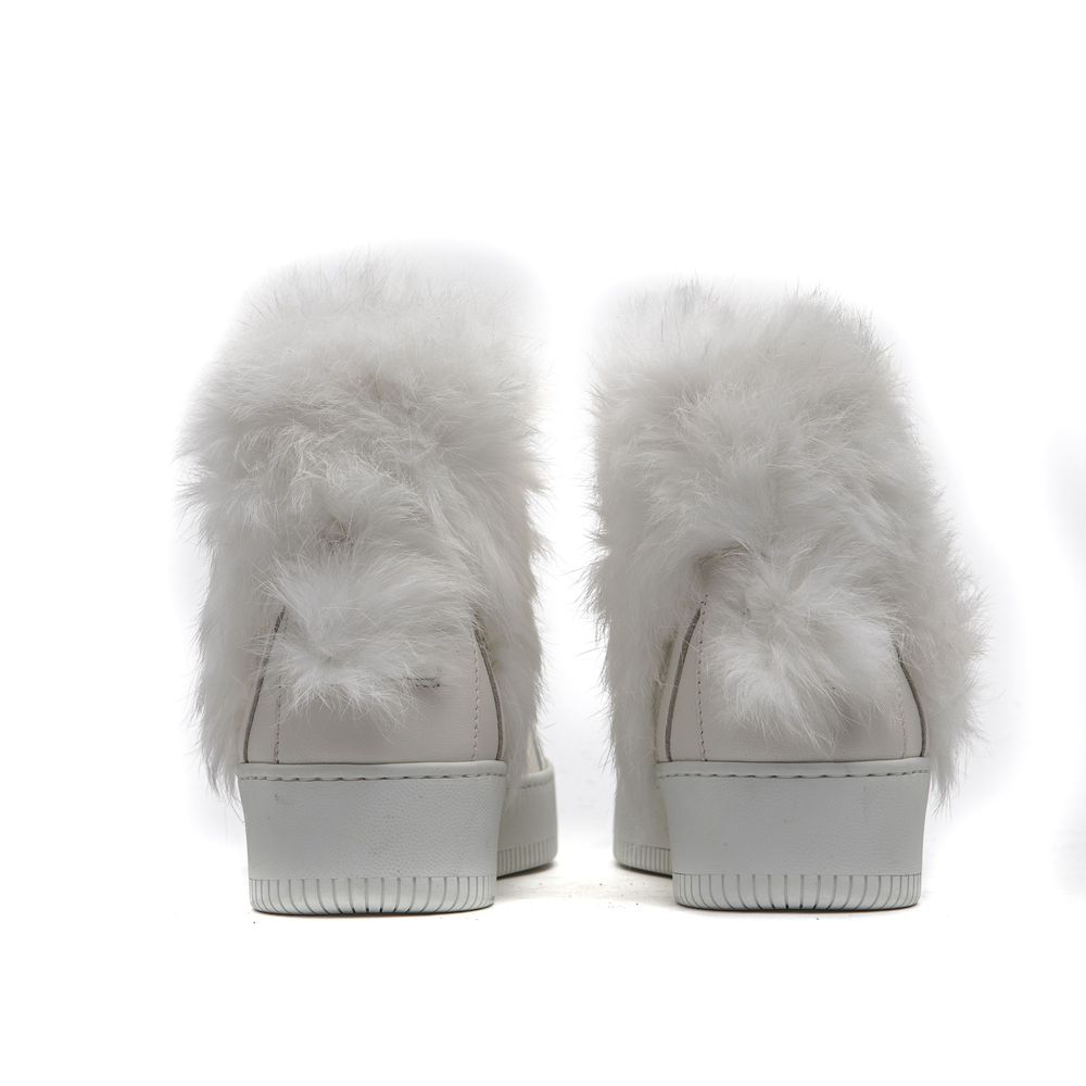 Mr&Mrs Italy White Cotton Women Sneaker