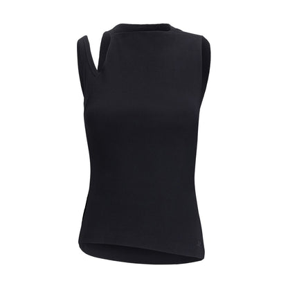 Courrèges Black Cotton Top Courrèges