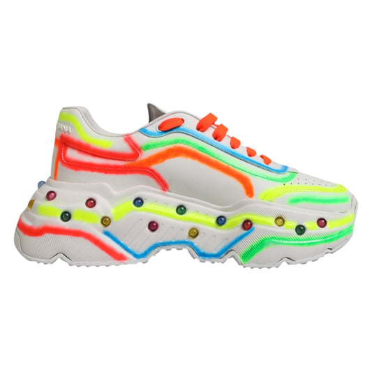 Dolce & Gabbana Multicolor Daymaster Low Top Sneakers Shoes Dolce & Gabbana
