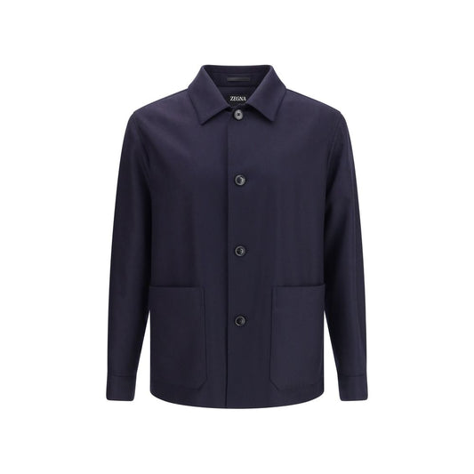 ZEGNA Blue Wool Clothing