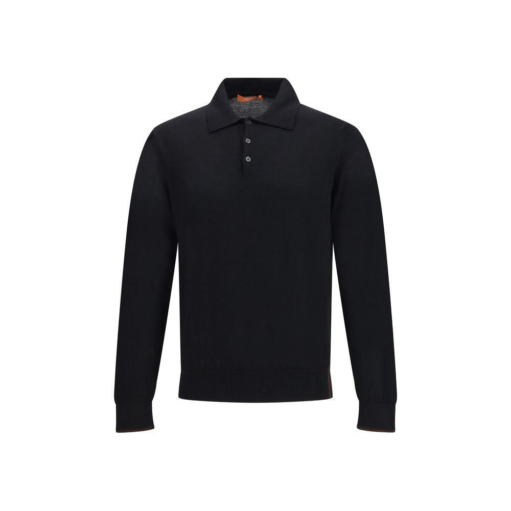 Cruna Black Wool Sweatshirt
