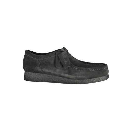 Clarks Black Leather Men Sneaker