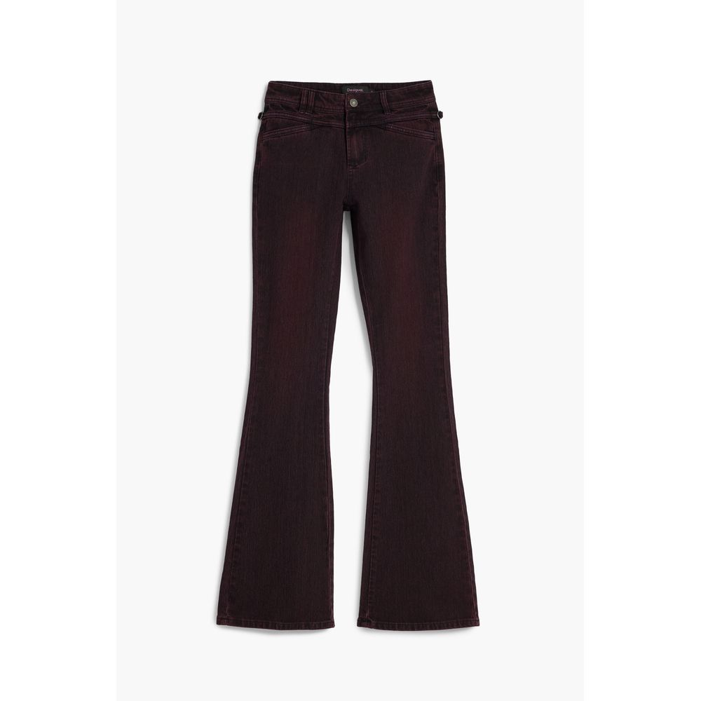 Desigual Purple Cotton Jeans Denim