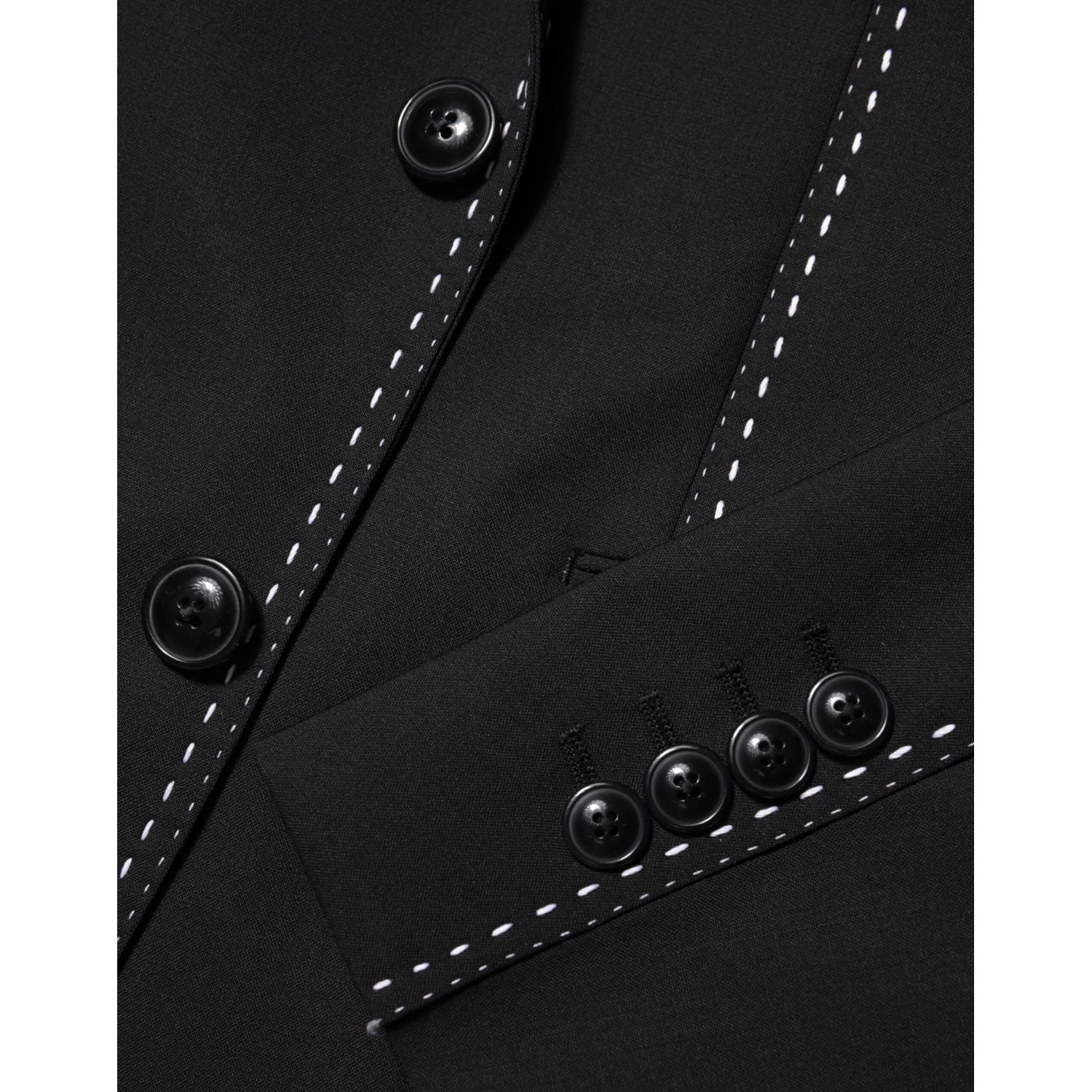 Dolce & Gabbana Black SICILIA 2 Buttons Suit Jacket Blazer
