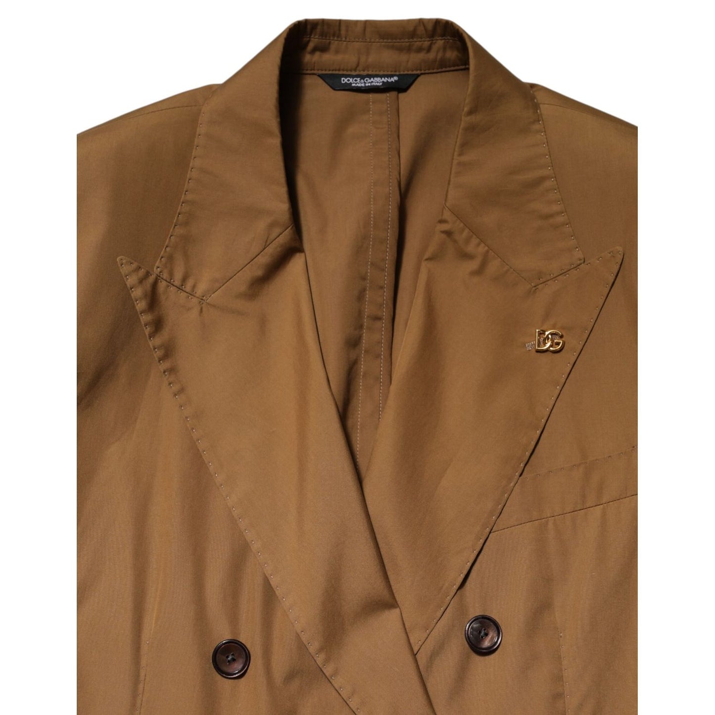 Dolce & Gabbana Brown TAORMINA Double-Breasted 2 Piece Suit