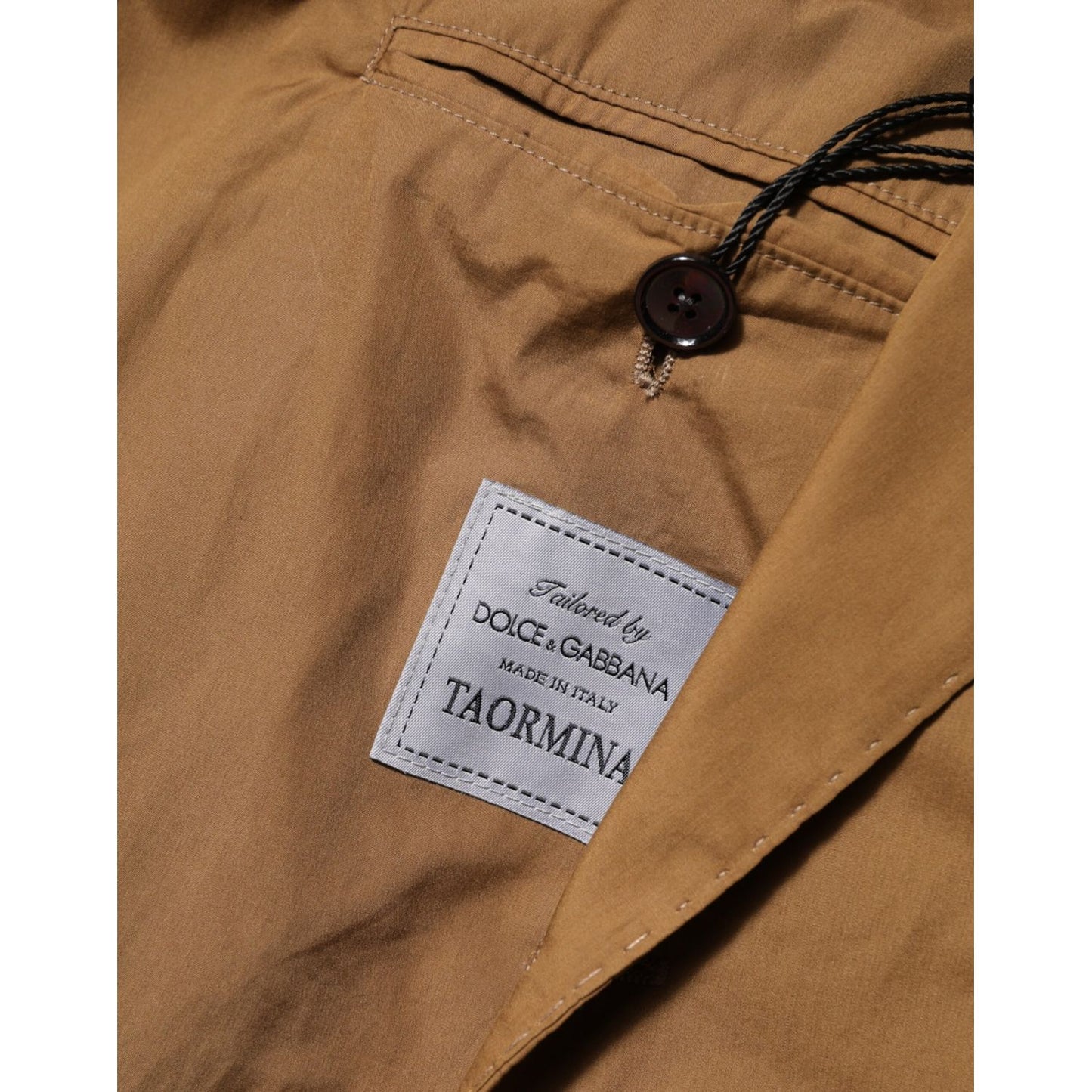 Dolce & Gabbana Brown TAORMINA Double-Breasted 2 Piece Suit