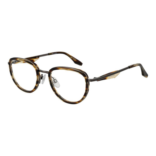 Trussardi Brown Metal & Plastic Glasses (Frames)