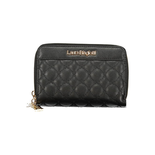Laura Biagiotti Black Polyurethane Women Wallet 1728,67403481248,Accessories,Black,Laura Biagiotti,New with tags,Wallets - Accessories,Wallets - Wallets - Accessories,Women
