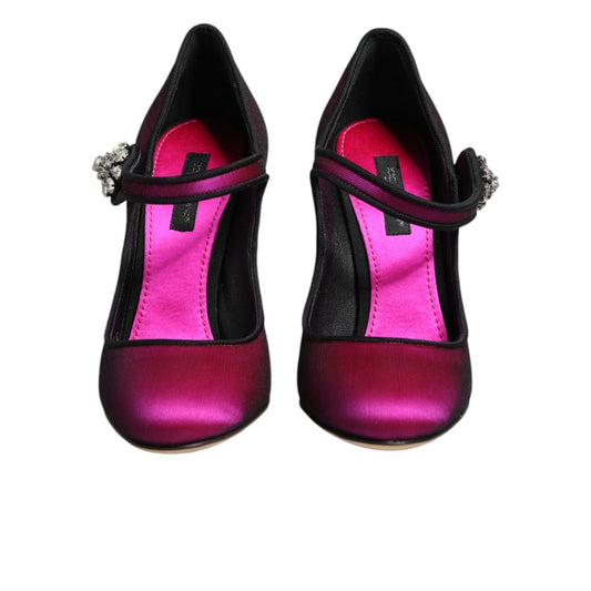 Dolce & Gabbana Pink Embellished High Heels Pumps Shoes