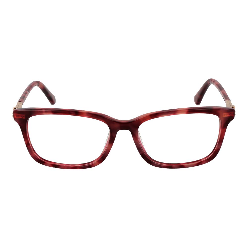 Guess Red Acetate Glasses (Frames) for women, rectangle full-rim style, size 50-15-140 with branded case, spring hinge.