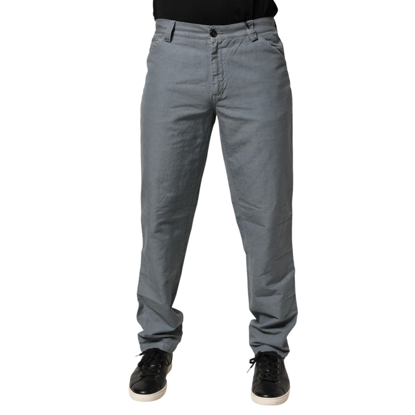 Master Coat Gray Cotton Regular Fit Men Denim Trouser Jeans