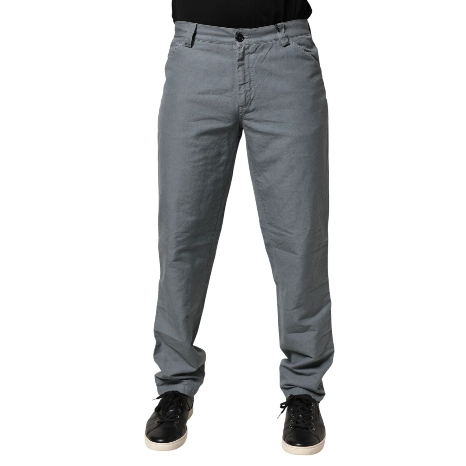 Master Coat Gray Cotton Regular Fit Men Denim Trouser Jeans