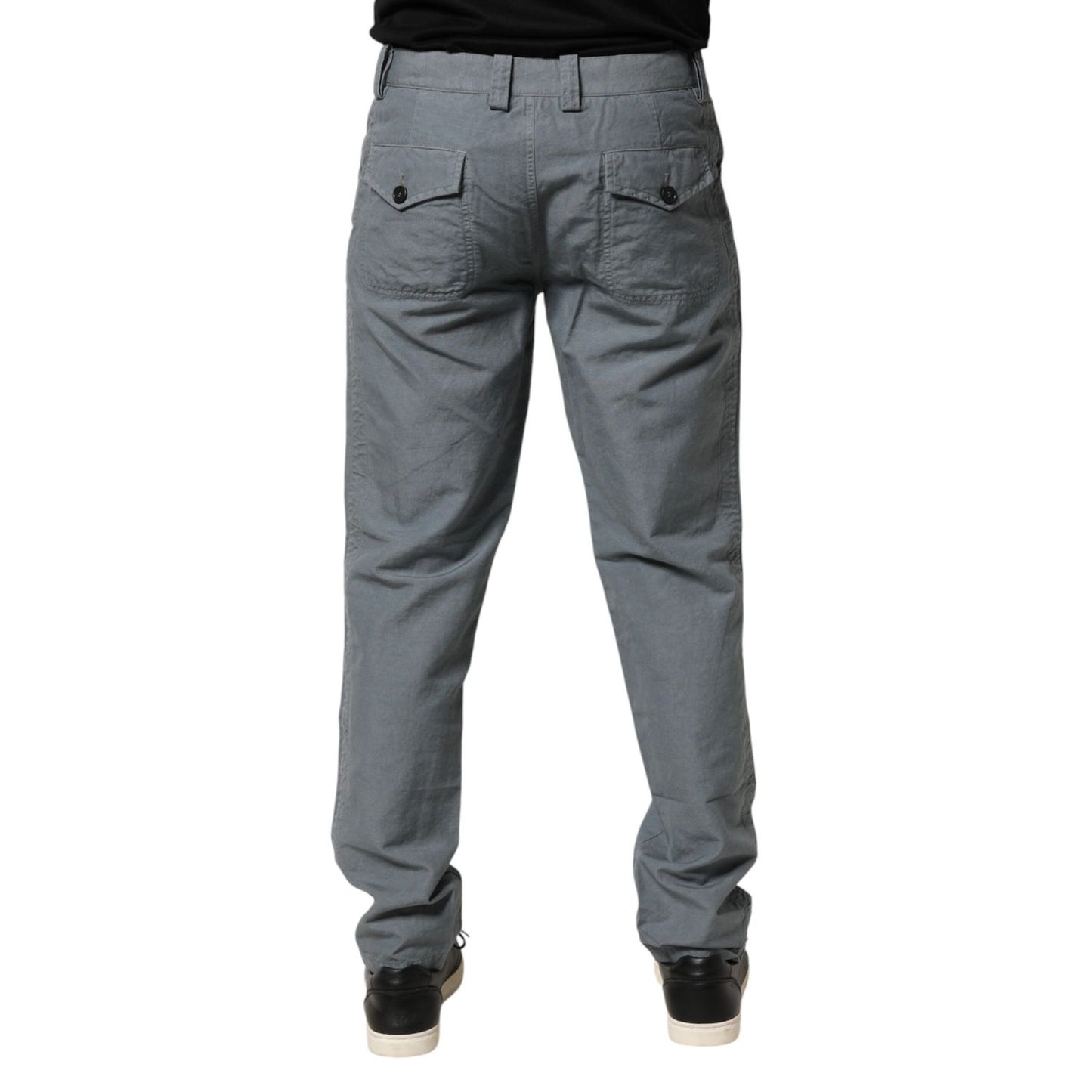 Master Coat Gray Cotton Regular Fit Men Denim Trouser Jeans