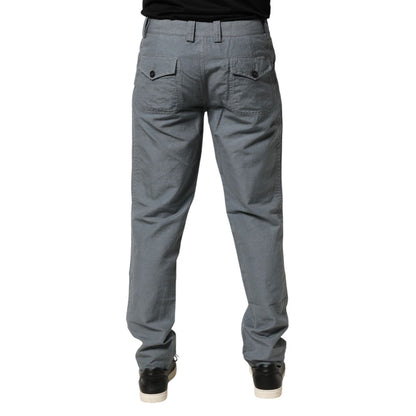 Master Coat Gray Cotton Regular Fit Men Denim Trouser Jeans
