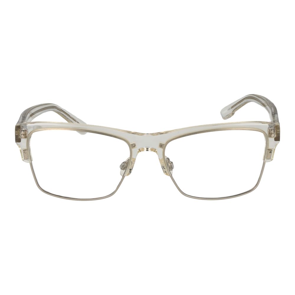 Spy Transparent Plastic Glasses (Frames) with full-rim design for unisex, showcasing rectangle style and clear demo lenses.