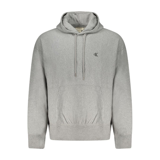Calvin Klein Gray Cotton Men Sweatshirt 1728,67403481248,Calvin Klein,Clothing,Gray,L,M,Men,New with tags,S,Sweaters - Clothing,Sweatshirts - Sweaters - Clothing,XL,XXL