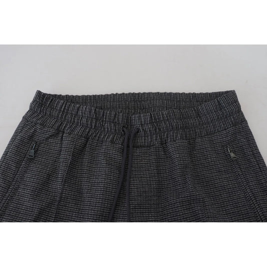Dolce & Gabbana Gray Striped Wool Skinny Trouser Pants