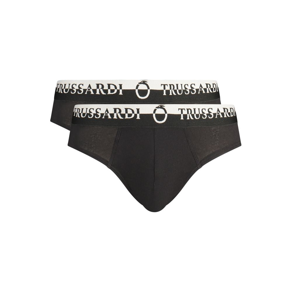 Trussardi Black Cotton Men's Underwear