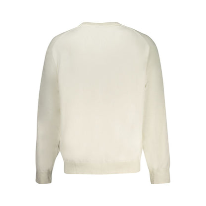 Calvin Klein White Cotton Men Sweater 1728,67403481248,Calvin Klein,Clothing,Men,New with tags,Sweaters - Clothing,Sweatshirts - Sweaters - Clothing,White,XL