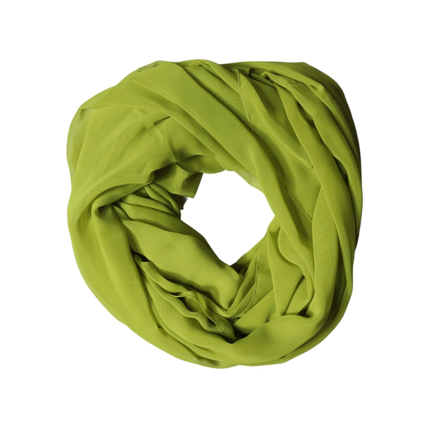 Dolce & Gabbana Green Polyester Stole Neck Wrap Shawl Scarf