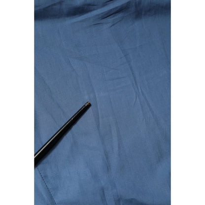 Dolce & Gabbana Blue Cotton Double Breasted 2 Piece Suit