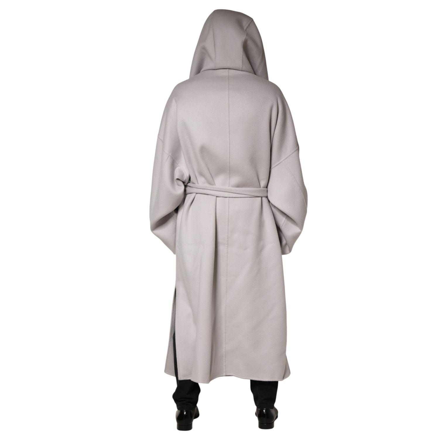 Dolce & Gabbana Off White Belted Long Trench Coat Men Jacket