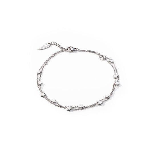 AN JEWELS JEWELRY Mod. AL.BANKLE05 silver chain bracelet with delicate design.