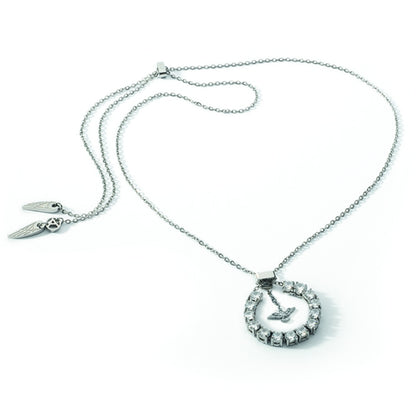 AN JEWELS JEWELRY Mod. AL.NLOY1SC elegant silver necklace with pendant