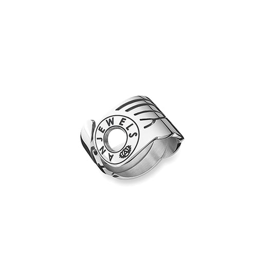 AN JEWELS JEWELRY Mod. AL.RFY01S-7, elegant silver ring with engraved design