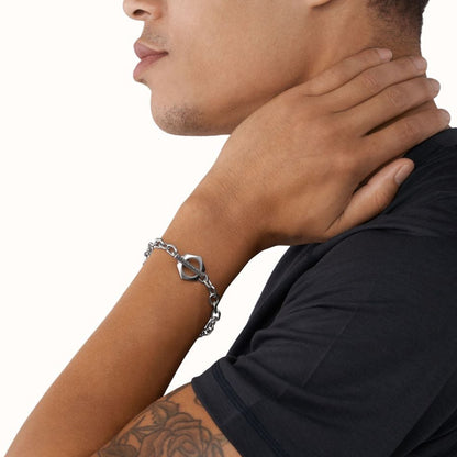 A|X ARMANI EXCHANGE JEWELS Mod. CLASSIC Gent Bracelet in SS with Packaging