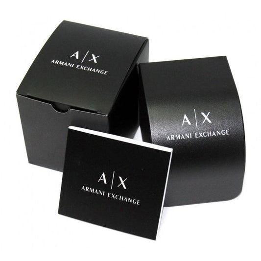 A|X ARMANI EXCHANGE Mod. CAYDE official packaging box for gent wristwatch, 42mm case.