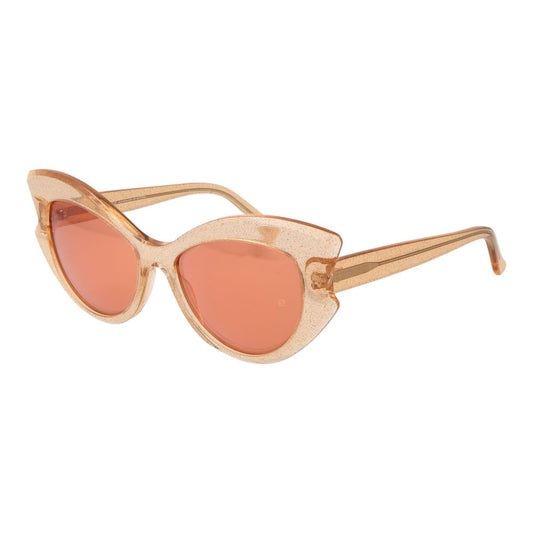 Andy Wolf Orange Unisex Sunglass, cat-eye full-rim acetate frame, orange mirrored lenses, 100% UVA & UVB protection, with branded case.