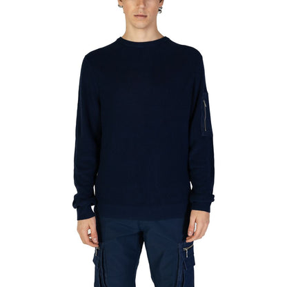 Antony Morato Blue Cotton Sweatshirt