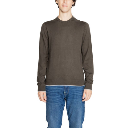 Armani Exchange Green Cotton Sweatshirt