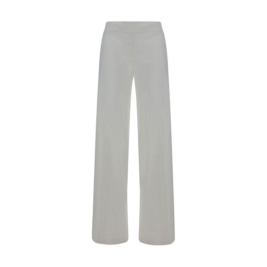 Avenue Montaigne White Rayon Casual Pants