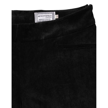 BENCIVENGA Black High Waist Straight Dress Trouser Pants BENCIVENGA