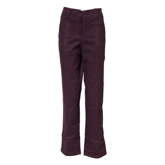 BENCIVENGA Purple High Waisted Tapered Pants BENCIVENGA