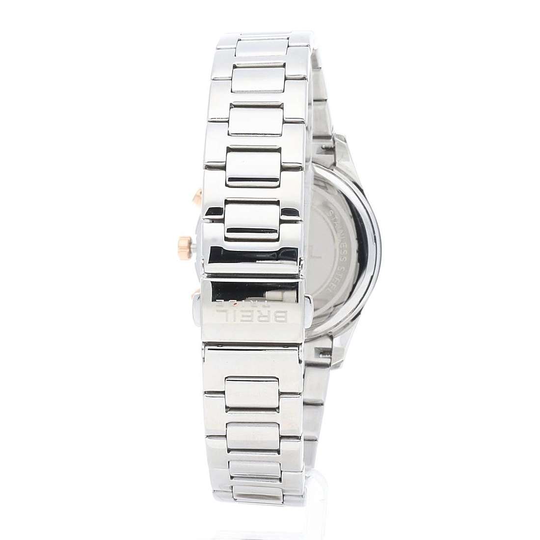 Alt Tag: BREIL Mod. C lady watch, 36mm quartz with mineral dial, 5 ATM water resistance, in official packaging box, back view.