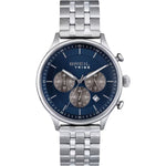 BREIL TRIBE Mod. EW0642 Quartz Analog Gent's Chronograph Watch with Silver Bracelet, 42mm Case, 5 ATM Water Resistance, in Official Box
