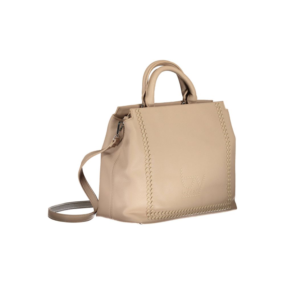 BYBLOS Beige Polyurethane Women Handbag
