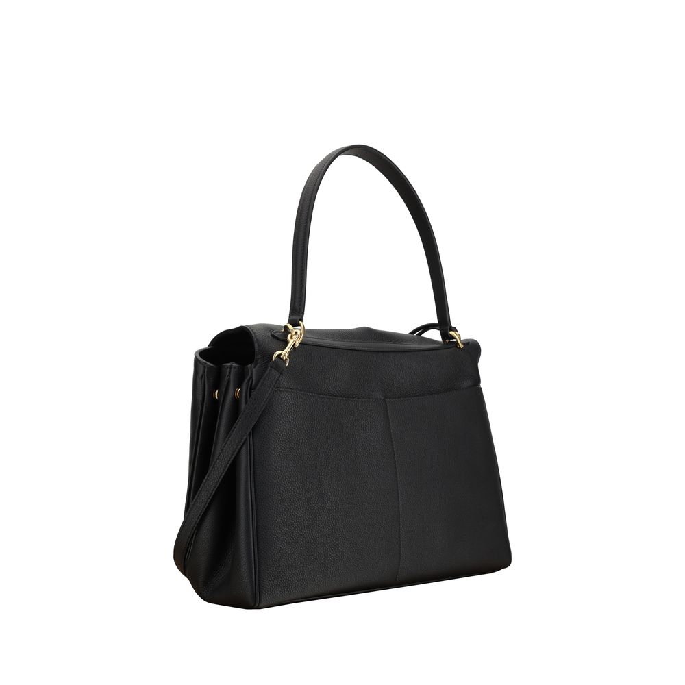 Front view with bag zipped and handles upright.