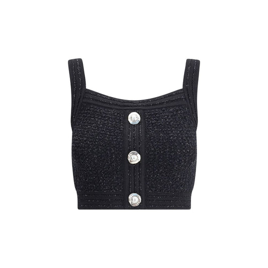 Balmain Black Polyamide Top Balmain
