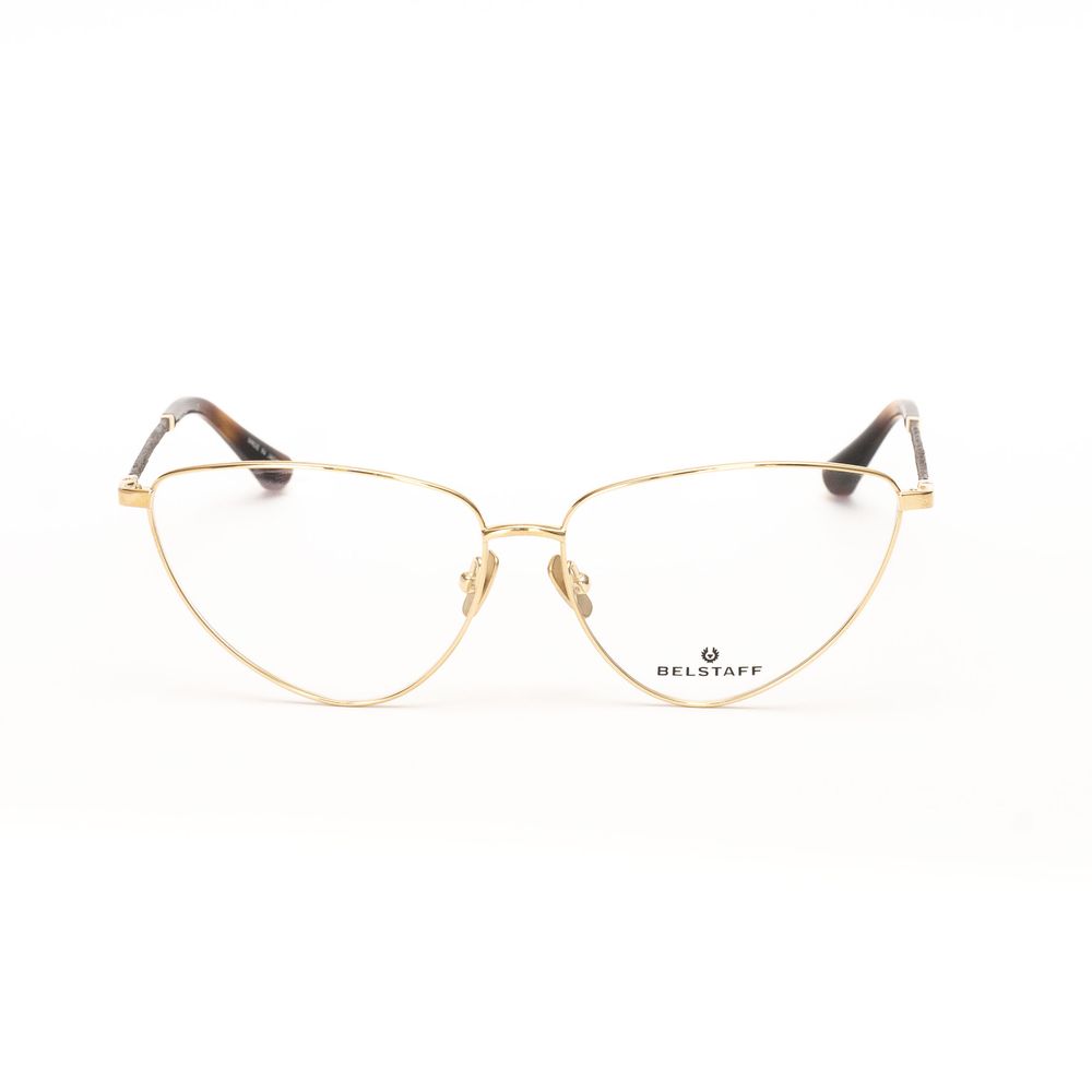 Belstaff Gold Acetate Frames for women, handmade in Japan with high-grade Mazzucchelli acetate, featuring Carl Zeiss lenses, 100% UV protection.