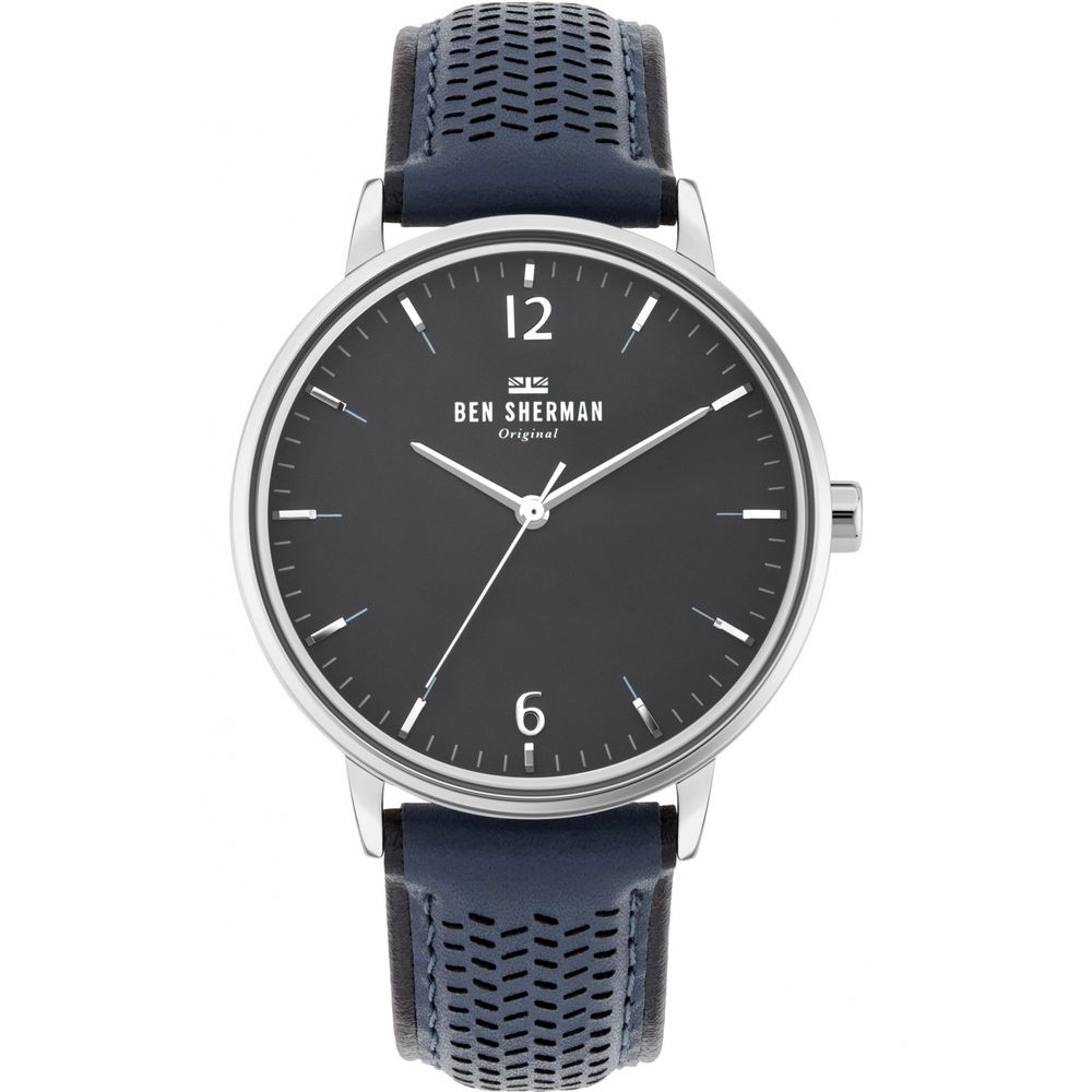 Ben Sherman Blue Leather Dress Watch